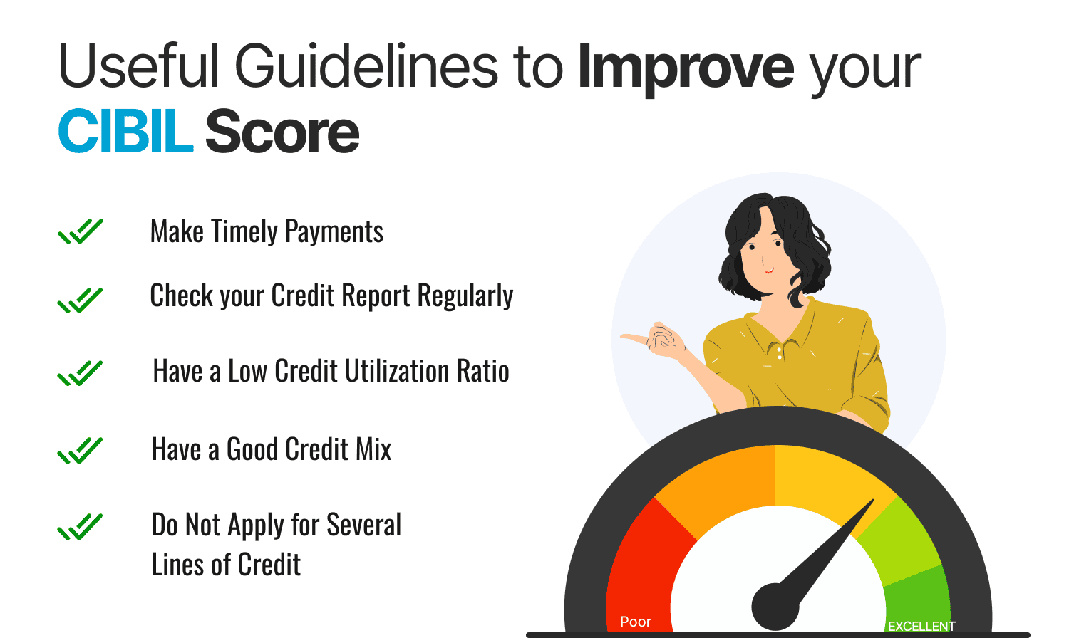 Useful Guidelines to Improve your CIBIL Score